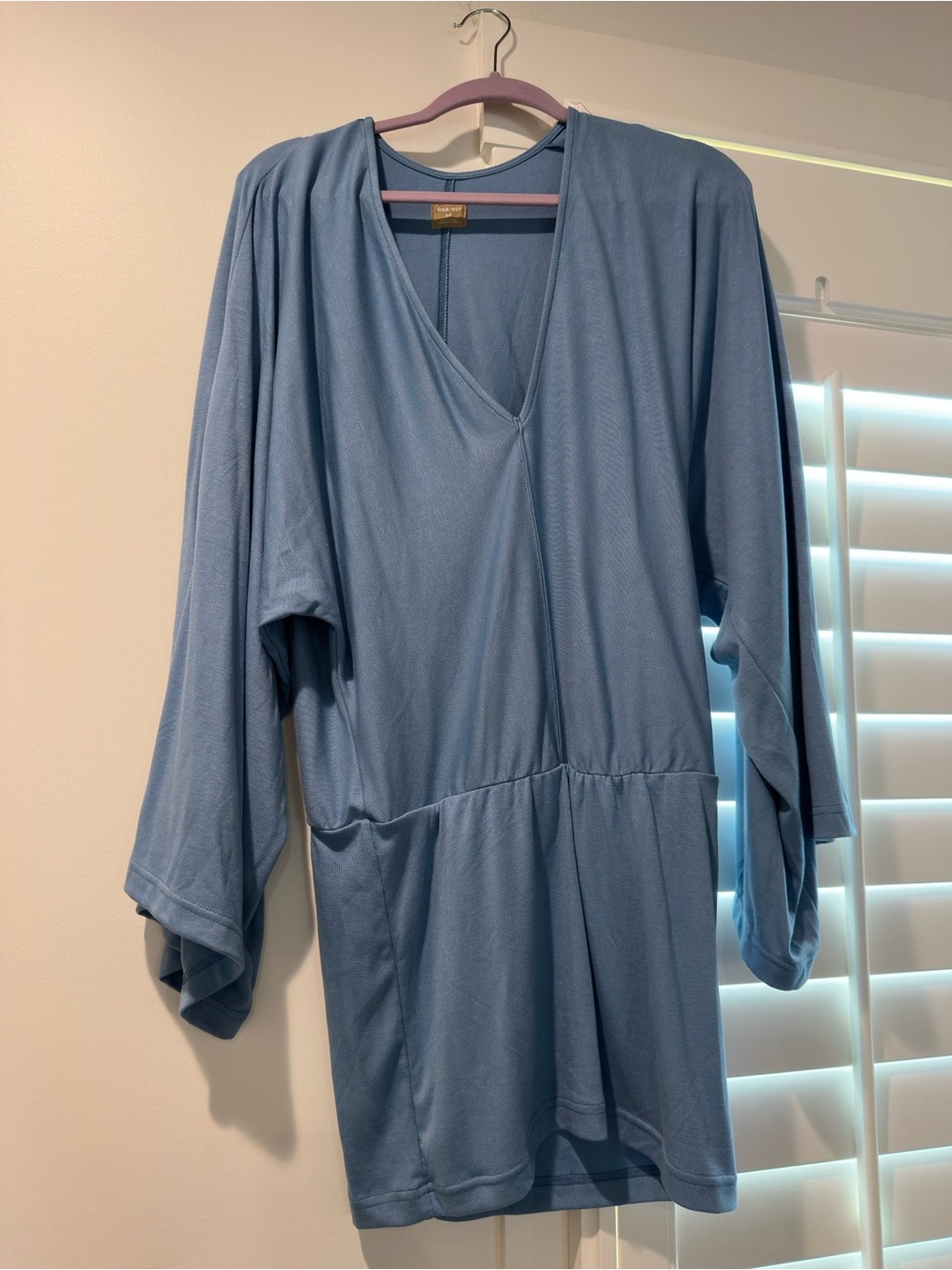 Free People Dusty Blue Mini Dress